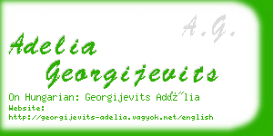 adelia georgijevits business card